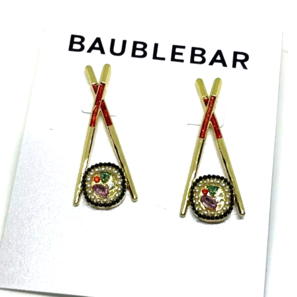 Bauble Bar Sushi Earrings.  NWOT